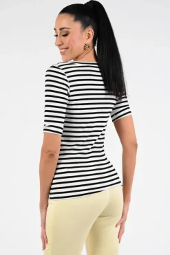 Marc Cain AA 48.09 J90 T-shirt korte mouw Zwart