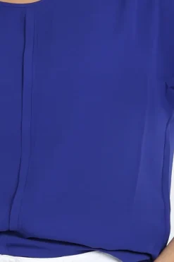 Marc Cain AA 51.02 W90 Blouse korte mouw Royal