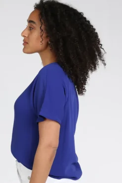 Marc Cain AA 51.02 W90 Blouse korte mouw Royal