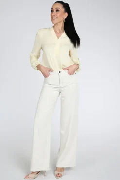 Marc Cain AA 51.03 W39 Blouse lange mouw Geel