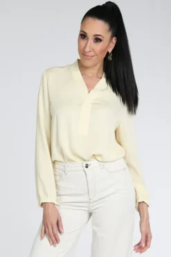 Marc Cain AA 51.03 W39 Blouse lange mouw Geel