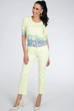 Marc Cain AC 82.10 D03 Jeans Geel