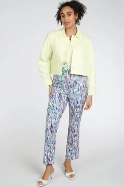 Marc Cain AC 31.12 D03 Jeansjasje Geel