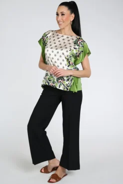Marc Cain AC 55.24 J56 Blouse korte mouw Groen