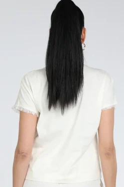 Marc Cain AC 55.06 J79 Blouse korte mouw Off white