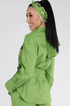 Marc Cain AC 51.35 W70 Blouse lange mouw Groen