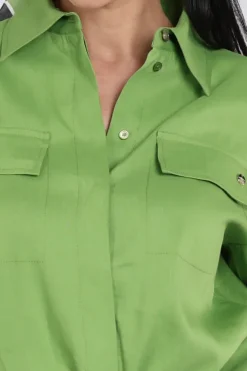 Marc Cain AC 51.35 W70 Blouse lange mouw Groen