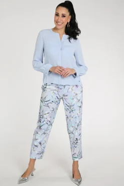 Marc Cain AC 51.26 W90 Blouse lange mouw Licht blauw