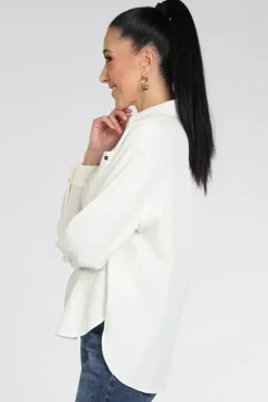 Marc Cain AC 51.30 W63 Blouse lange mouw Off white