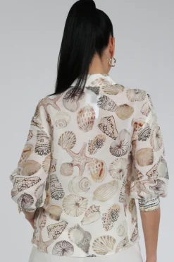 Marc Cain AC 51.39 W51 Blouse lange mouw Off white
