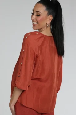 Marc Cain AC 51.40 W86 Blouse lange mouw Vicuna