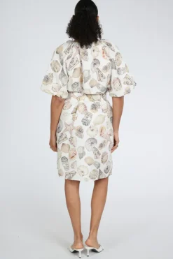 Marc Cain AC 21.48 W51 Jurk korte mouw Off white