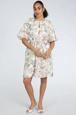 Marc Cain AC 21.48 W51 Jurk korte mouw Off white