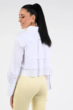 Marc Cain AR 51.16 W93 Blouse lange mouw Wit