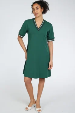 Marc Cain AS 21.22 J54 Jurk korte mouw Groen