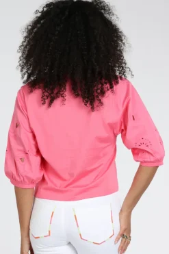 Marc Cain AS 48.63 J84 T-shirt driekwart mouw Cyclaam
