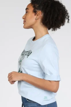 Marc Cain AS 48.25 J37 T-shirt korte mouw Licht blauw