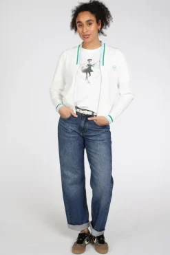 Marc Cain AS 48.20 J46 T-shirt korte mouw Off white