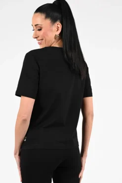 Marc Cain AS 48.20 J25 T-shirt korte mouw Zwart