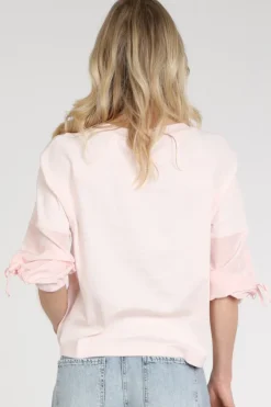 Marc Cain AS 55.08 J67 T-shirt lange mouw Roze