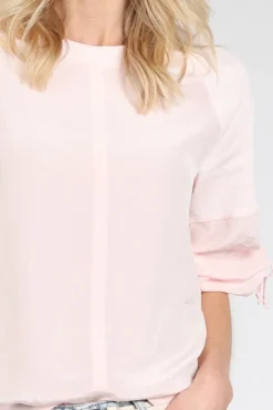 Marc Cain AS 55.08 J67 T-shirt lange mouw Roze
