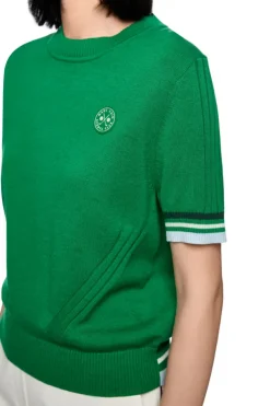 Marc Cain AS 41.20 M67 Pull korte mouw Groen