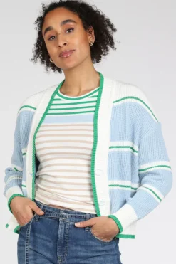 Marc Cain AS 39.09 M19 Vest Licht blauw