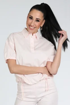 Marc Cain AS 51.21 W80 Blouse korte mouw Roze