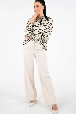 Marc Cain AS 51.01 W56 Blouse lange mouw Beige