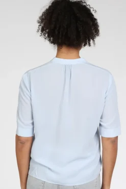 Marc Cain AS 51.12 W70 Blouse lange mouw Licht blauw