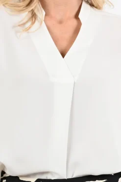 Marc Cain AS 51.12 W70 Blouse lange mouw Off white