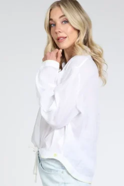 Marc Cain AS 51.37 W67 Blouse lange mouw Wit