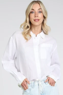 Marc Cain AS 51.37 W67 Blouse lange mouw Wit