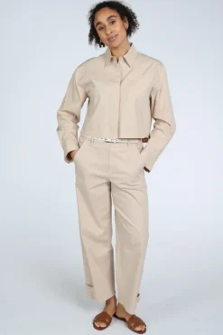 Marc Cain AS 51.13 W80 Blouse lange mouw Zand