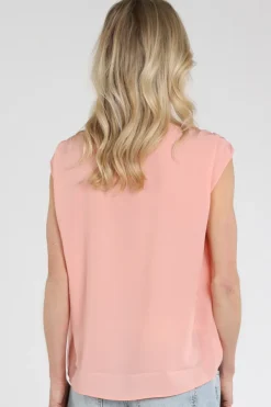 Marc Cain AS 51.23 W70 Blouse mouwloos Zalm