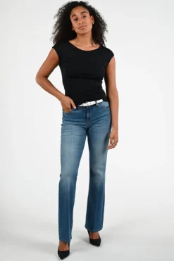 Marc Cain +E 48.37 J14 T-shirt korte mouw Marine