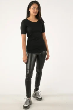 Marc Cain +E 48.09 J50 T-shirt korte mouw Zwart