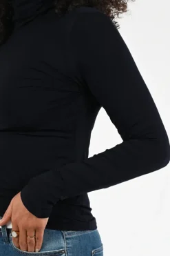 Marc Cain +E 48.54 J03 T-shirt lange mouw Marine