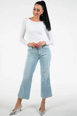 Marc Cain +E 48.35 J03 T-shirt lange mouw Wit