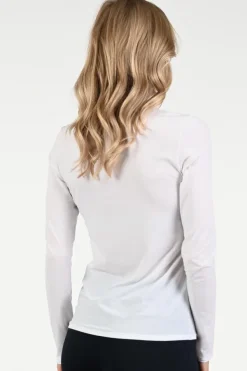 Marc Cain +E 48.54 J03 T-shirt lange mouw Wit