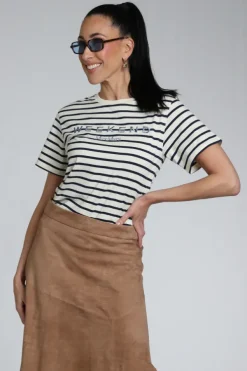 MaxMara bora mm13323 T-shirt korte mouw Marine