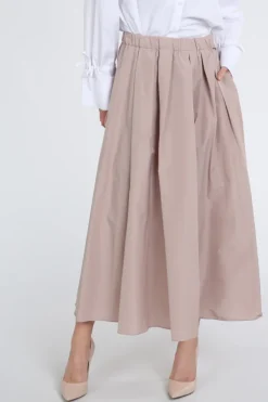 MaxMara Curvato mm10197 Rok wijd lang Roze