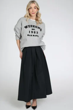 MaxMara Curvato mm10197 Rok wijd lang Zwart
