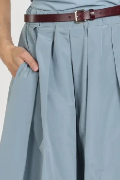 MaxMara formica mm10007 Rok wijd lang Licht blauw
