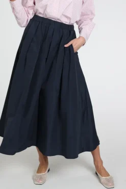 MaxMara formica mm10007 Rok wijd lang Marine