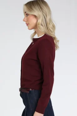 MaxMara Nebbia mm12050 Vest Bordeauxrood