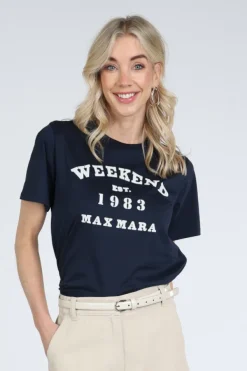 MaxMara Tenue mm13190 T-shirt korte mouw Marine