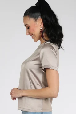 MaxMara Zona mm13103 Blouse korte mouw Beige
