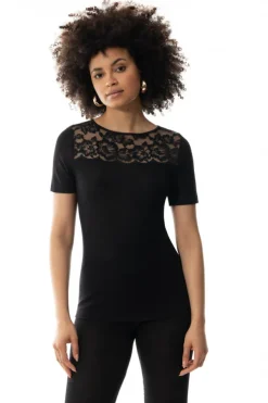 MEY Wool Love66014 T-shirt zwart