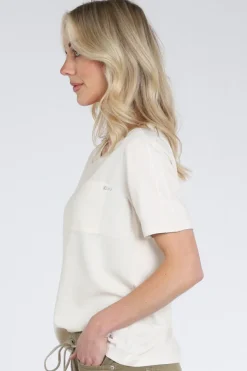 Monari 410467 Blouse korte mouw Champagne